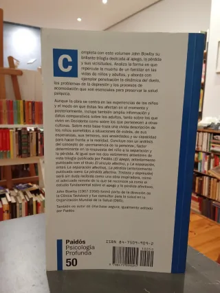 El apego y la pérdida 3. La perdida de John Bowlby