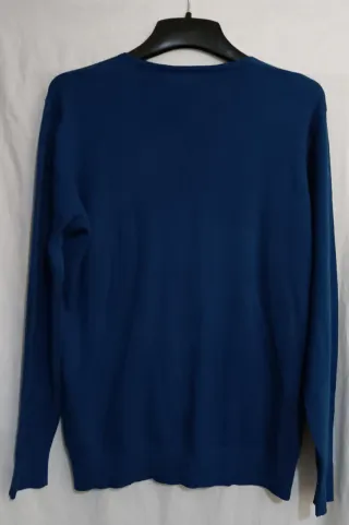 Jersey Corazon azul con pedrería talla L/XL