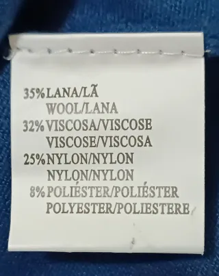 Jersey Corazon azul con pedrería talla L/XL