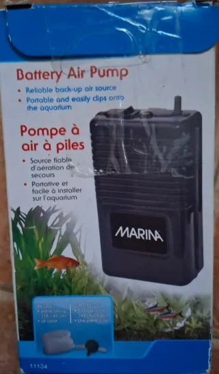 Bomba de aire para acuario Marina