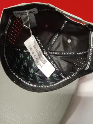 Gorra Lacoste Gris