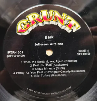 LP 1971 🇺🇸 JEFFERSON AIRPLANE - BARK