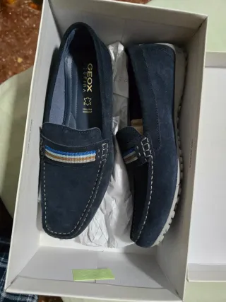 Mocasines Geox Azul Talla 43