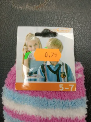 Calcetines de rayas para niños talla 5-7