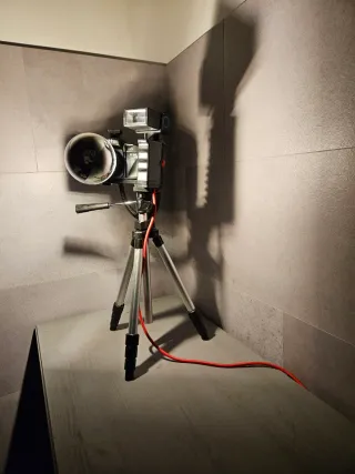 Lampada design da vecchia macchina fotografica