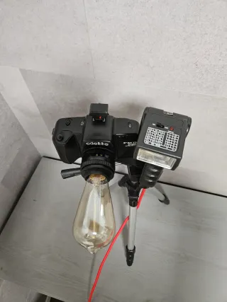 Lampada design da vecchia macchina fotografica