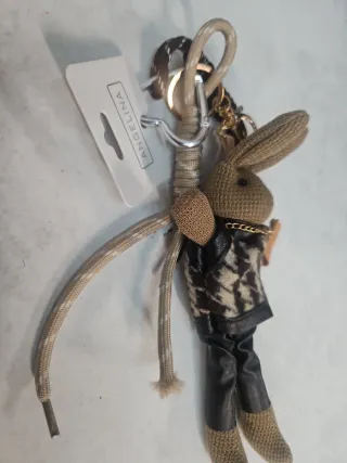 Llavero Conejo Estilo Vintage