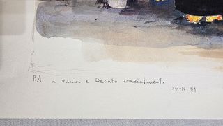 Litografia originale Edmondo Maneglia 50x70