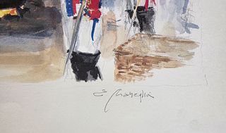 Litografia originale Edmondo Maneglia 50x70