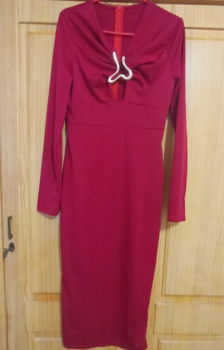 Vestido largo rojo sin estrenar