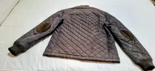 Chaqueta acolchada marrón con cremallera