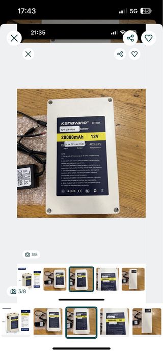 Bateria portatil Carregador baterias lítio 12V