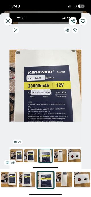 Bateria portatil Carregador baterias lítio 12V