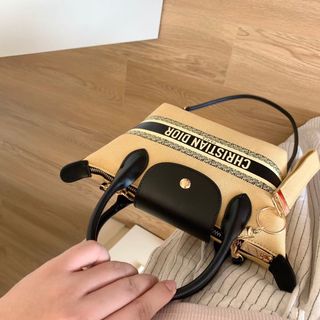 Neceser Christian Dior Beige/Negro