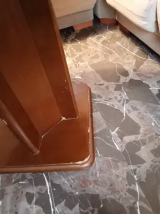 Mesa extensible redonda madera 110 cm