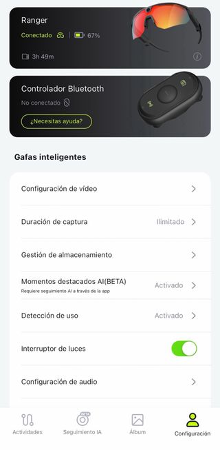 Gafas inteligentes con cámara Bleequp Ranger