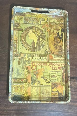 Vassoio Decorativo Stile Art Nouveau