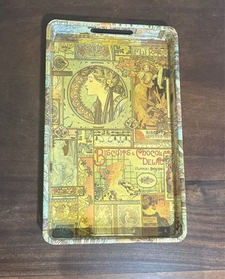 Vassoio Decorativo Stile Art Nouveau