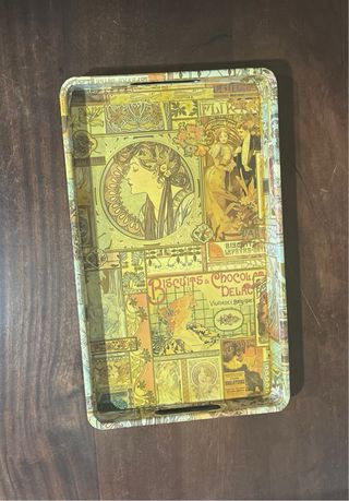 Vassoio Decorativo Stile Art Nouveau