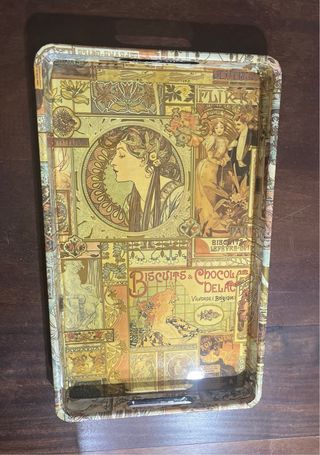 Vassoio Decorativo Stile Art Nouveau