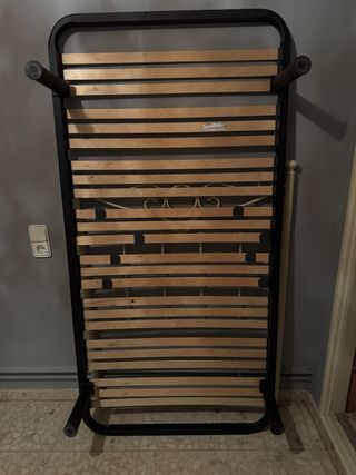 Somier 90cm Metal y Madera