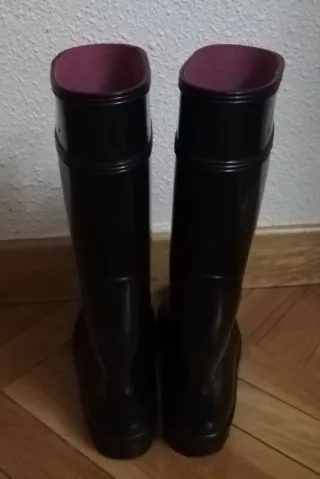 Botas de agua mujer negras