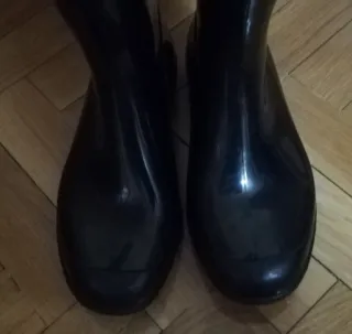 Botas de agua mujer negras