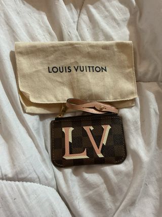 Monedero Louis Vuitton LV Marrón y Rosa