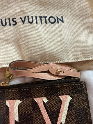 Monedero Louis Vuitton LV Marrón y Rosa