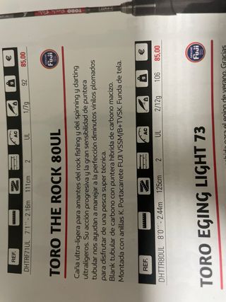 Caña Hart Toro Rock 80L.