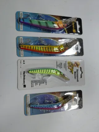 4 señuelos de pesca Barramundi Mauler