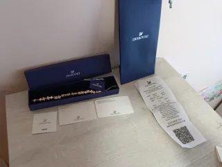 Pulsera Swarovski Verde y Plateada