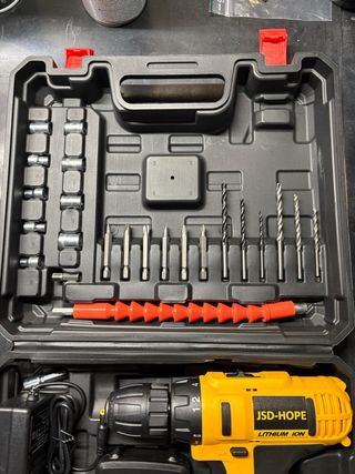 Taladro Eléctrico JSD-HOPE con Accesorios