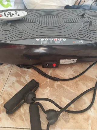 Plataforma vibratoria con gomas