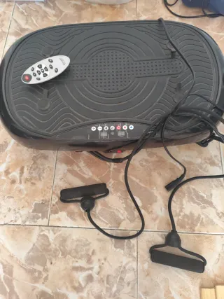 Plataforma vibratoria con gomas