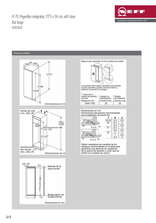 Frigorífico integrable NEFF KI1813D30