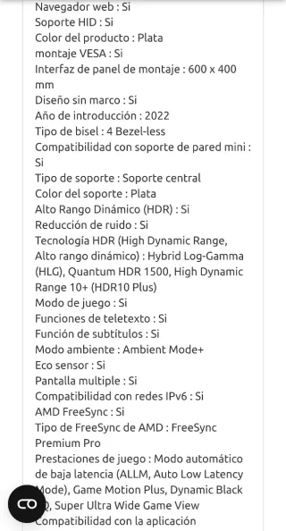 TV Samsung 85 Neo QLED QE85QN85BATXXCO