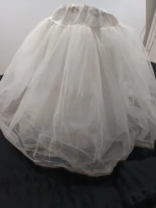 Can Can Fallera Niña Blanco, medida de largo 60