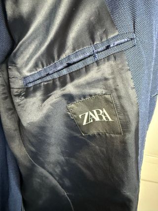 Traje Zara Azul Talla 50