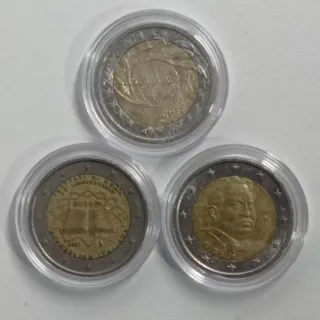 Lote 12 monedas 2 euros conmemorativas