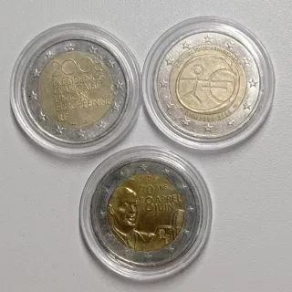 Lote 12 monedas 2 euros conmemorativas