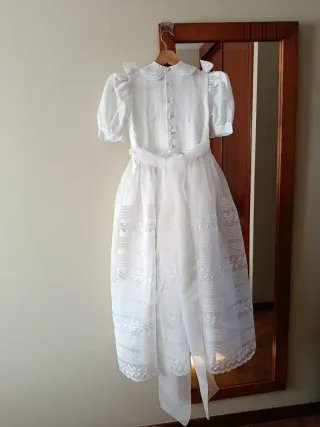 Vestido Comunión Mangas Abullonadas