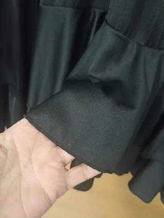 Falda flamenca mujer negra doble volante.