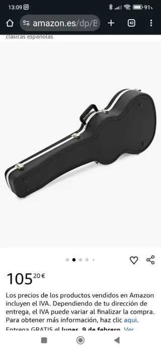 Funda Rígida para Guitarra Clásica