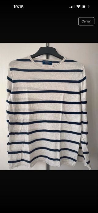 Jersey Pull&Bear rayas blanco y azul