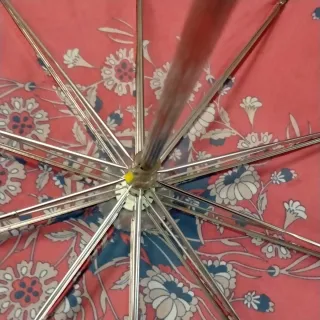 Paraguas plegable vintage floral