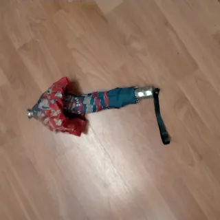 Paraguas plegable vintage floral