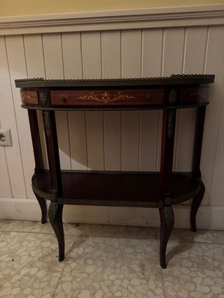 Consola Antigua Madera y Metal