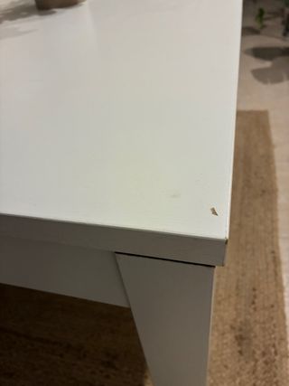 Mesa extensible blanca Ikea BJURSTA