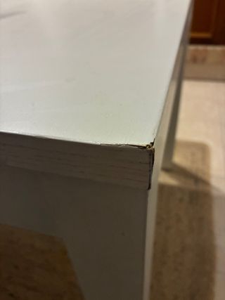 Mesa extensible blanca Ikea BJURSTA